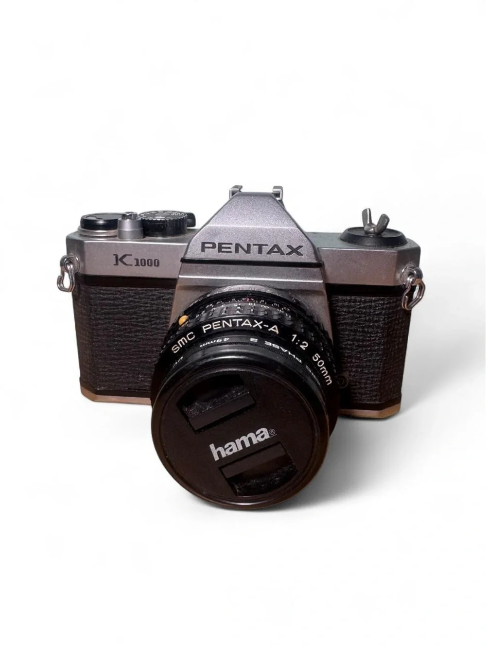 Pentax K1000 35mm SLR film camera w/ SMC Pentax-A 50mm f/2 lens tested working